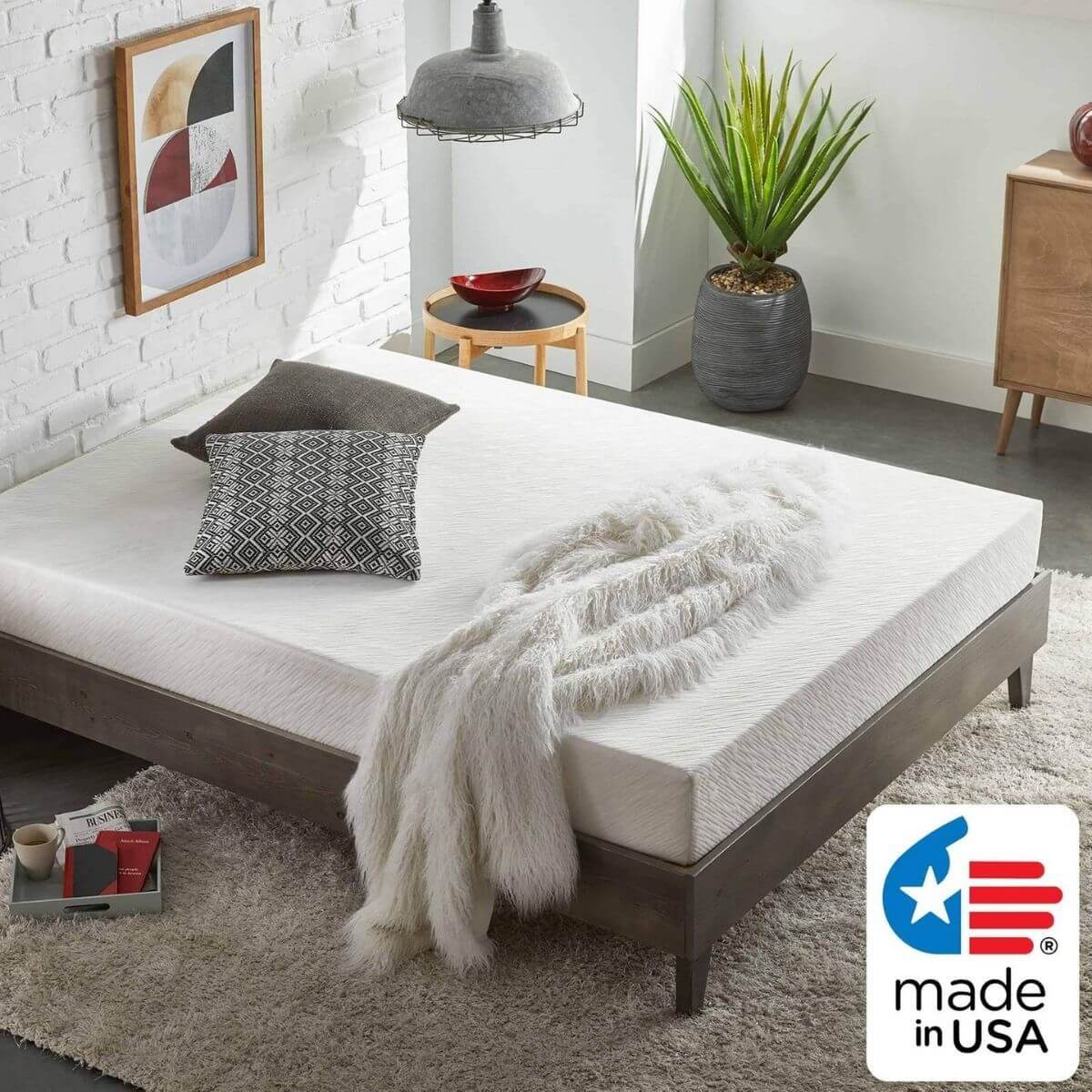 Memory foam mattress king deals size sale