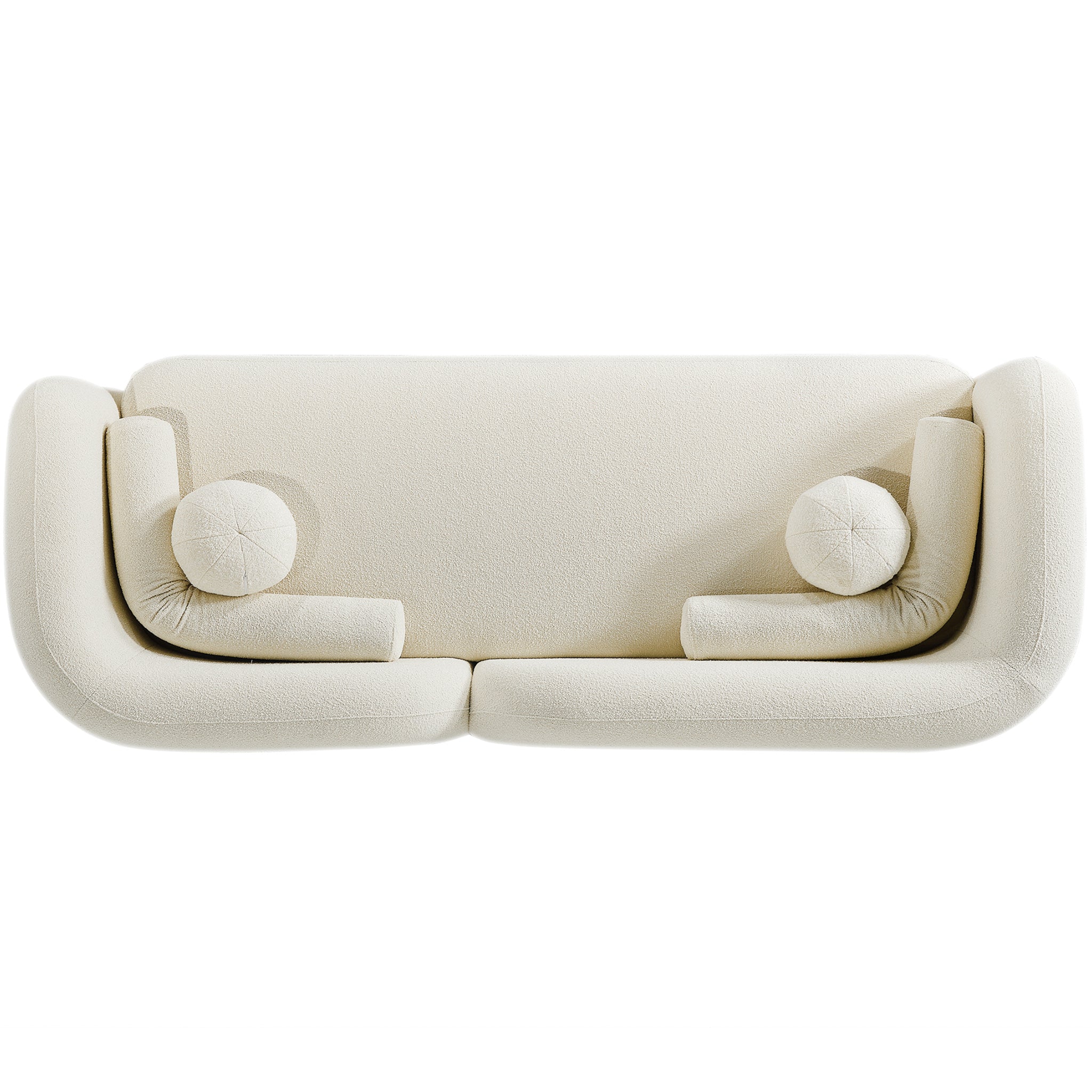 Bodrum Sofa - Ivory Boucle Couch | MidinMod | Houston TX | Best Furniture stores in Houston