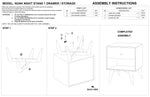 Noak Single Drawer Mid Century Modern Night Stand | MidinMod | TX | Best Furniture stores in Houston