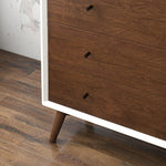 Noak Mid Century Modern Dresser (5 Drawer White) - MidinMod Houston Tx Mid Century Furniture Store - Dressers 8