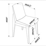 Abbott Dining set - 4 Ohio Light Gray Chairs (Large) | MidinMod | TX | Best Furniture stores in Houston