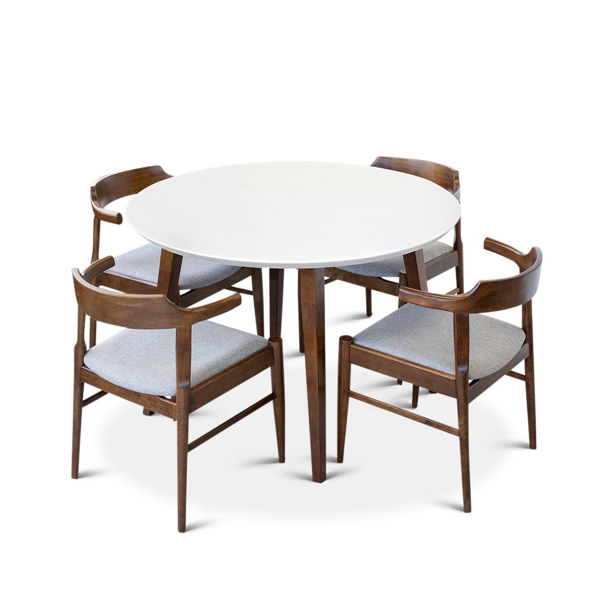 Palmer Dining set - 4 Sterling Gray Dining Chairs | MidinMod | TX | Best Furniture stores in Houston