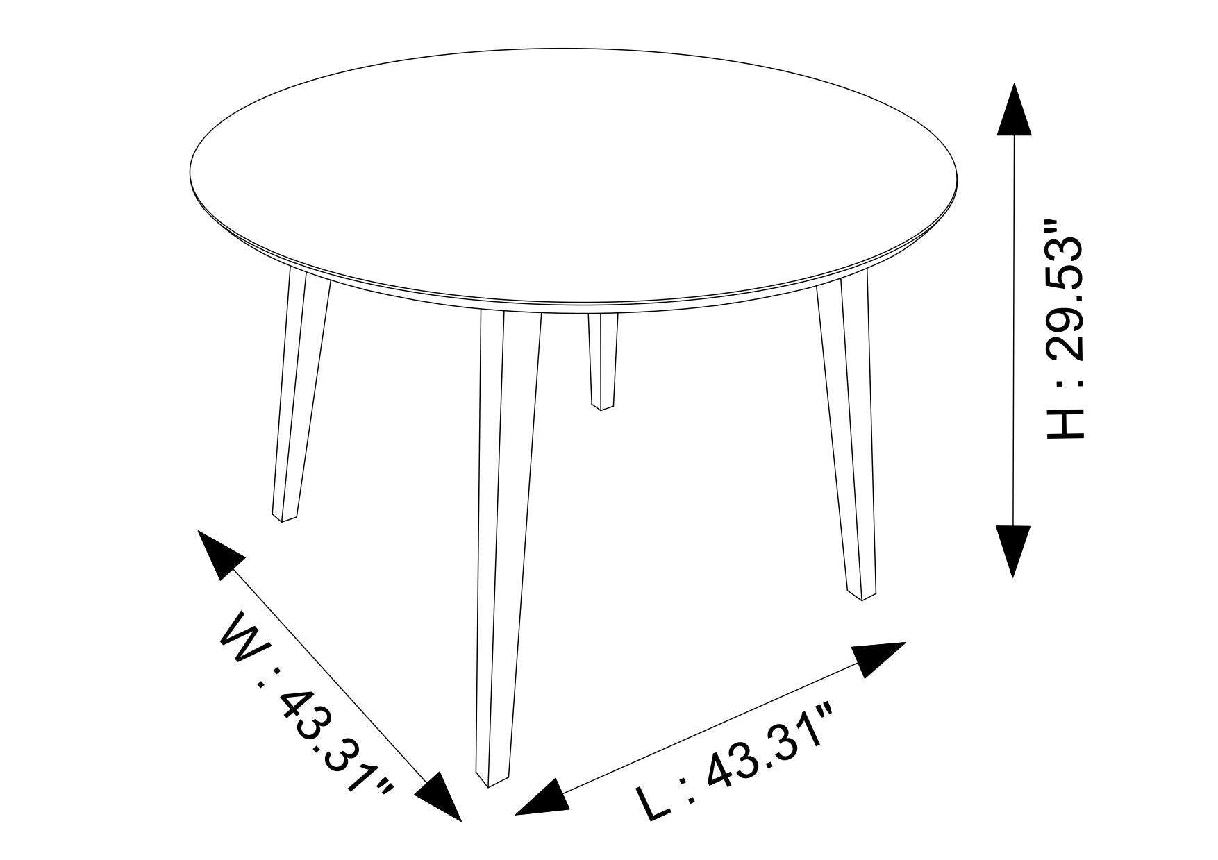 Palmer Walnut Dining Table - MidinMod