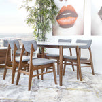 Rixos Dining set - 4 Colin Dining Gray Chairs  | MidinMod | Houston TX | Best Furniture stores in Houston