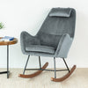 Rumi Gray Velvet Rocking Chair  | MidinMod | Houston TX | Best Furniture stores in Houston