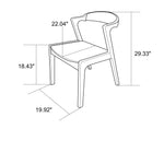 Abbott Large Walnut Dining Set with 4 Reggie Black Leather Chairs | Mid in Mod | Houston TX | Best Furniture stores in Houston