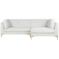 Chamberlain Beige Boucle Right Chaise Sectional Sofa  | MidinMod | TX | Best Furniture stores in Houston