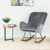 Sahara Gray Velvet Rocking Chair | MidinMod | Houston TX | Best Furniture stores in Houston