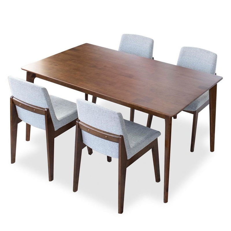 Selena Dining set - 4 Ohio Light Gray Dining Chairs | MidinMod | TX | Best Furniture stores in Houston