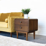 Stein Mid Century Modern Walnut Brown Nightstand | MidinMod | TX | Best Furniture stores in Houston