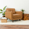 Cassie Lounge Chair -Tan Leather | MidinMod | Houston TX | Best Furniture stores in Houston