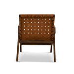 Dairi Genuine Leather Teak Lounge Chair | Mid in Mod | Houston TX | Best Furniture stores in Houston