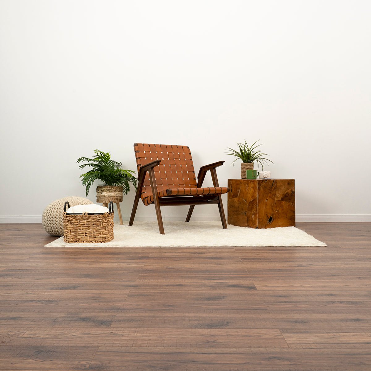 Dairi Genuine Leather Teak Lounge Chair | Mid in Mod | Houston TX | Best Furniture stores in Houston