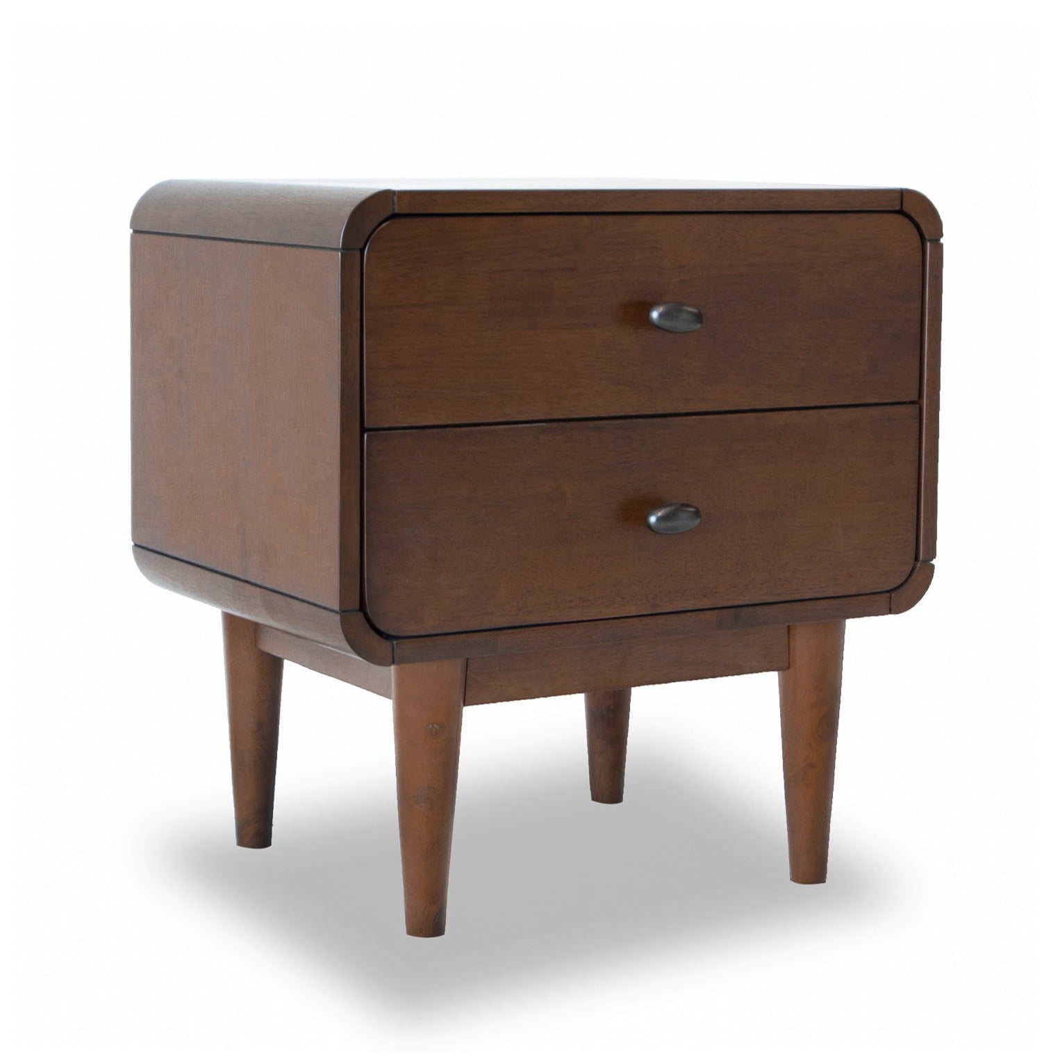 Stein Walnut Mid Century Modern Style Night Stand - MidinMod