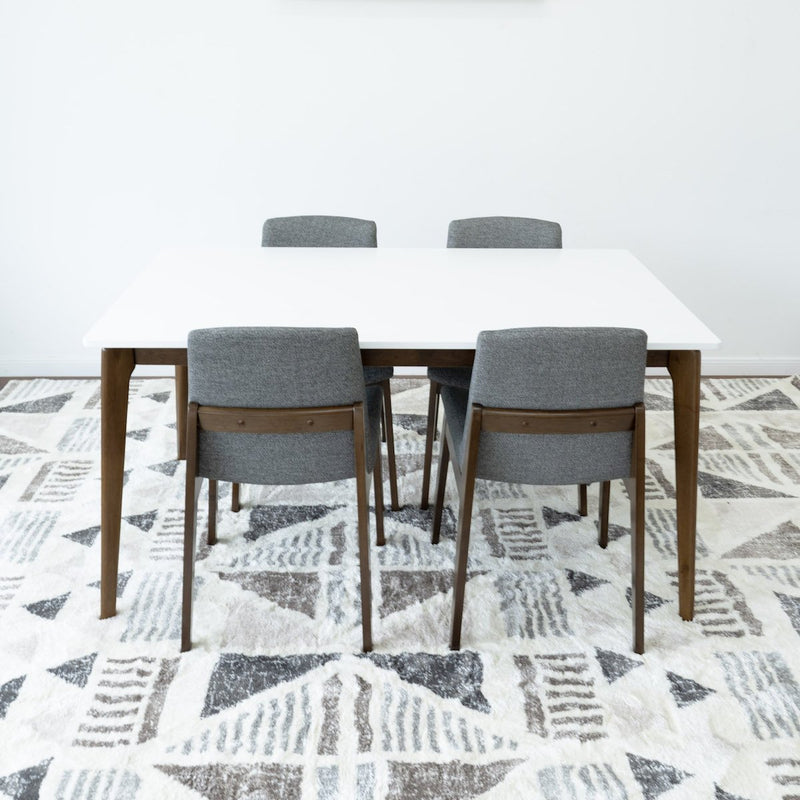 Selena Dining Set -  4 Ohio Dark Grey Dining Chairs | MidinMod | TX | Best Furniture stores in Houston