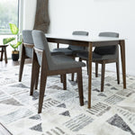 Selena Dining Set -  4 Ohio Dark Grey Dining Chairs | MidinMod | TX | Best Furniture stores in Houston