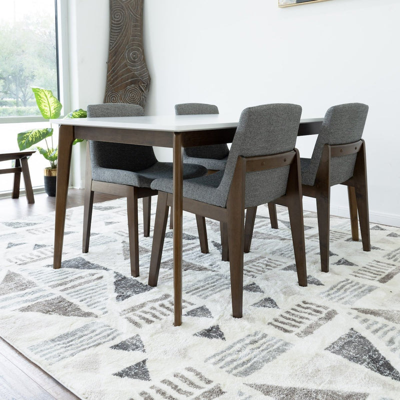 Selena Dining Set -  4 Ohio Dark Grey Dining Chairs | MidinMod | TX | Best Furniture stores in Houston