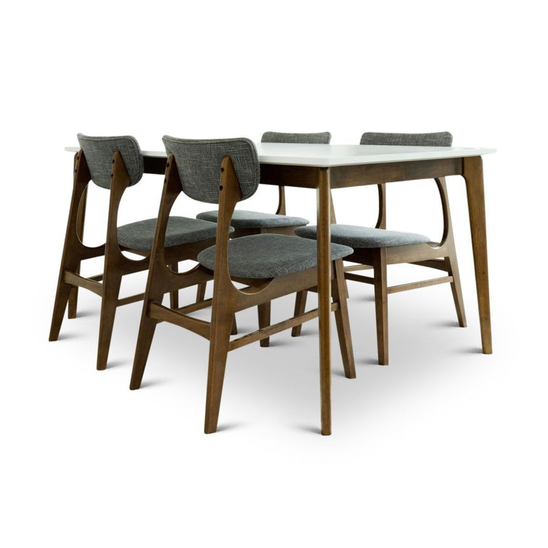 Selena Dining Set - 4 Colins Grey Dining Chairs | MidinMod | TX | Best Furniture stores in Houston