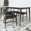 Selena White Dining Set - 4 Winston Black Leather Chairs | MidinMod | TX | Best Furniture stores in Houston