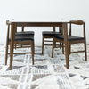 Selena White Dining Set - 4 Winston Black Leather Chairs | MidinMod | TX | Best Furniture stores in Houston