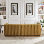 Sierra Gold Velvet Sofa - MidinMod Houston Tx Mid Century Furniture Store - Sofas 4