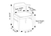 Alpine Large Dining Set - 4 Grey Sterling Dining Chairs | MidinMod | TX | Best Furniture stores in Houston