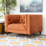 Houston Modern Lounge Chair - Orange Velvet | MidinMod | Houston | Best Furniture stores in Houston