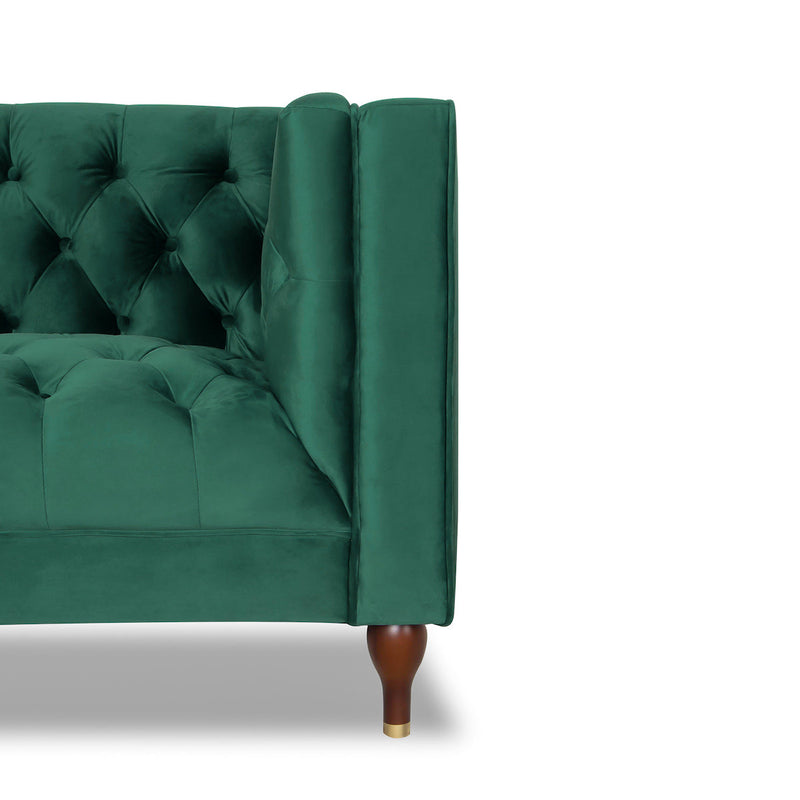 Houston Modern Lounge Chair - Green Velvet | MidinMod | Houston TX | Best Furniture stores in Houston