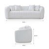 Thrive White Boucle Curved Sofa | MidinMod | Houston TX | Best Furniture stores in Houston