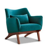 Casper Lounge Chair (Teal - Velvet) | Mid in Mod | Houston TX | Best Furniture stores in Houston