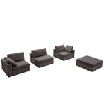 Texas Modular Corner Sectional Sofa Dark Gray | MidinMod | Best Furniture stores in Houston