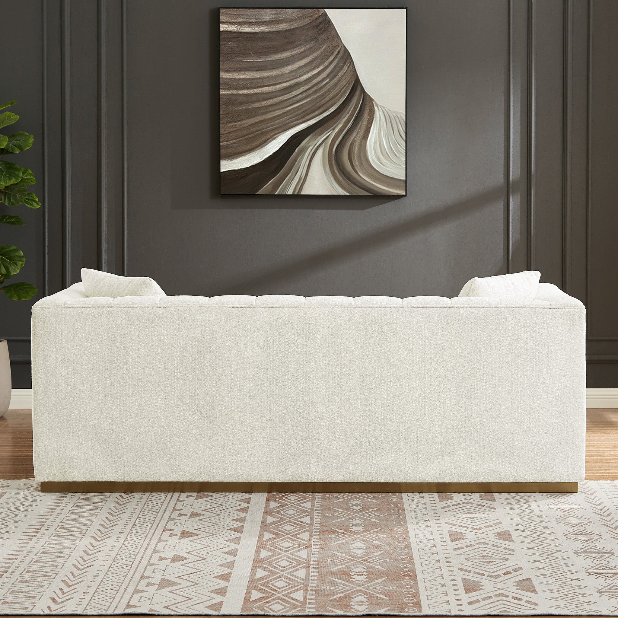 Jedda Sofa Beige Boucle - MidinMod