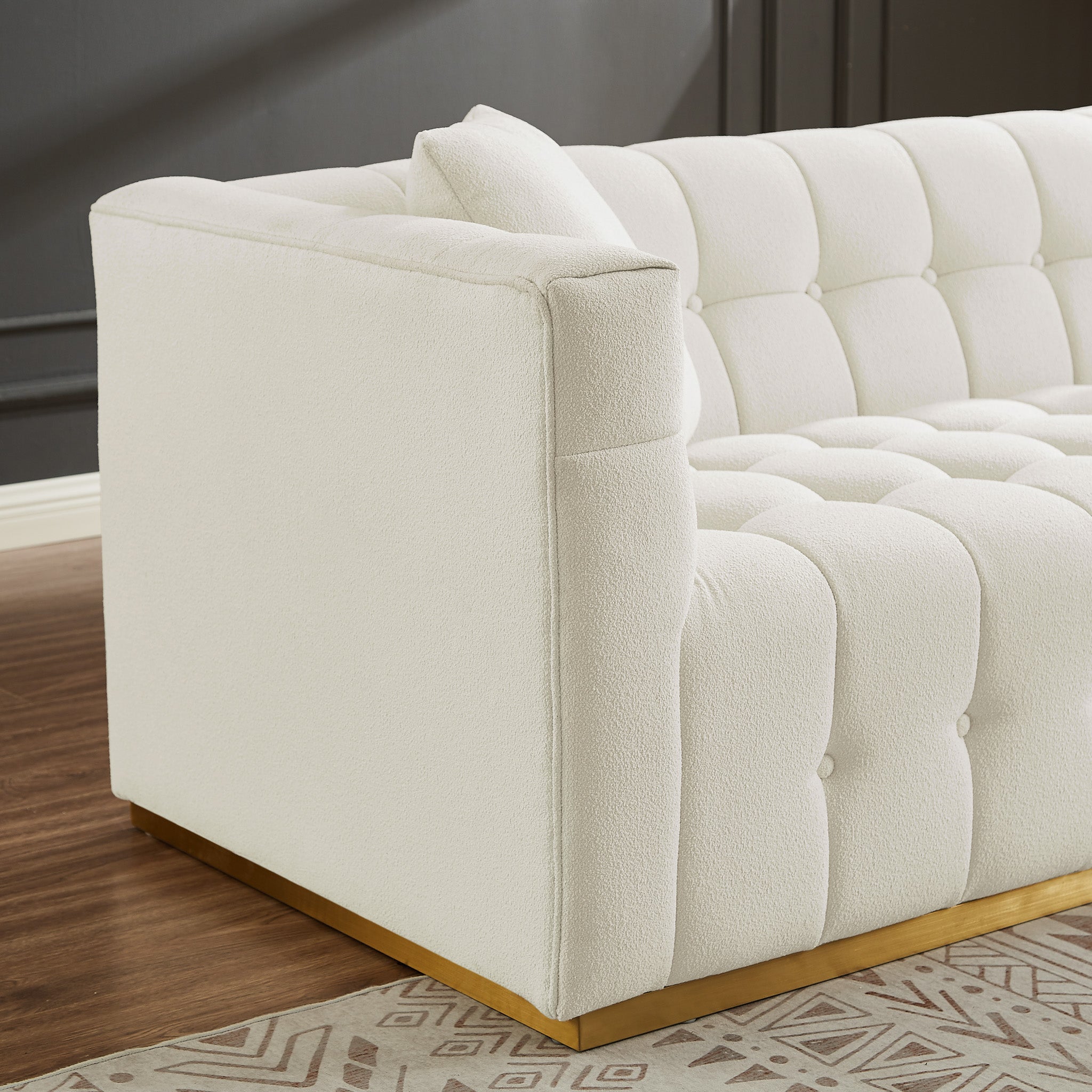 Jedda Sofa Beige Boucle - MidinMod