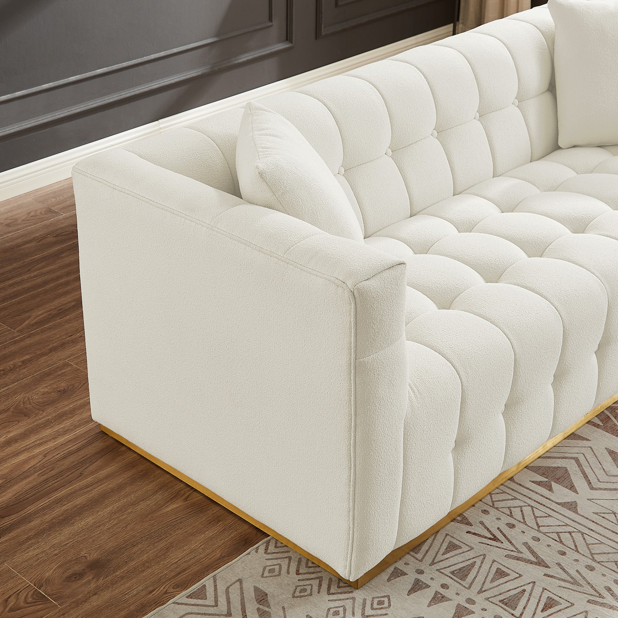 Jedda Sofa Beige Boucle - MidinMod