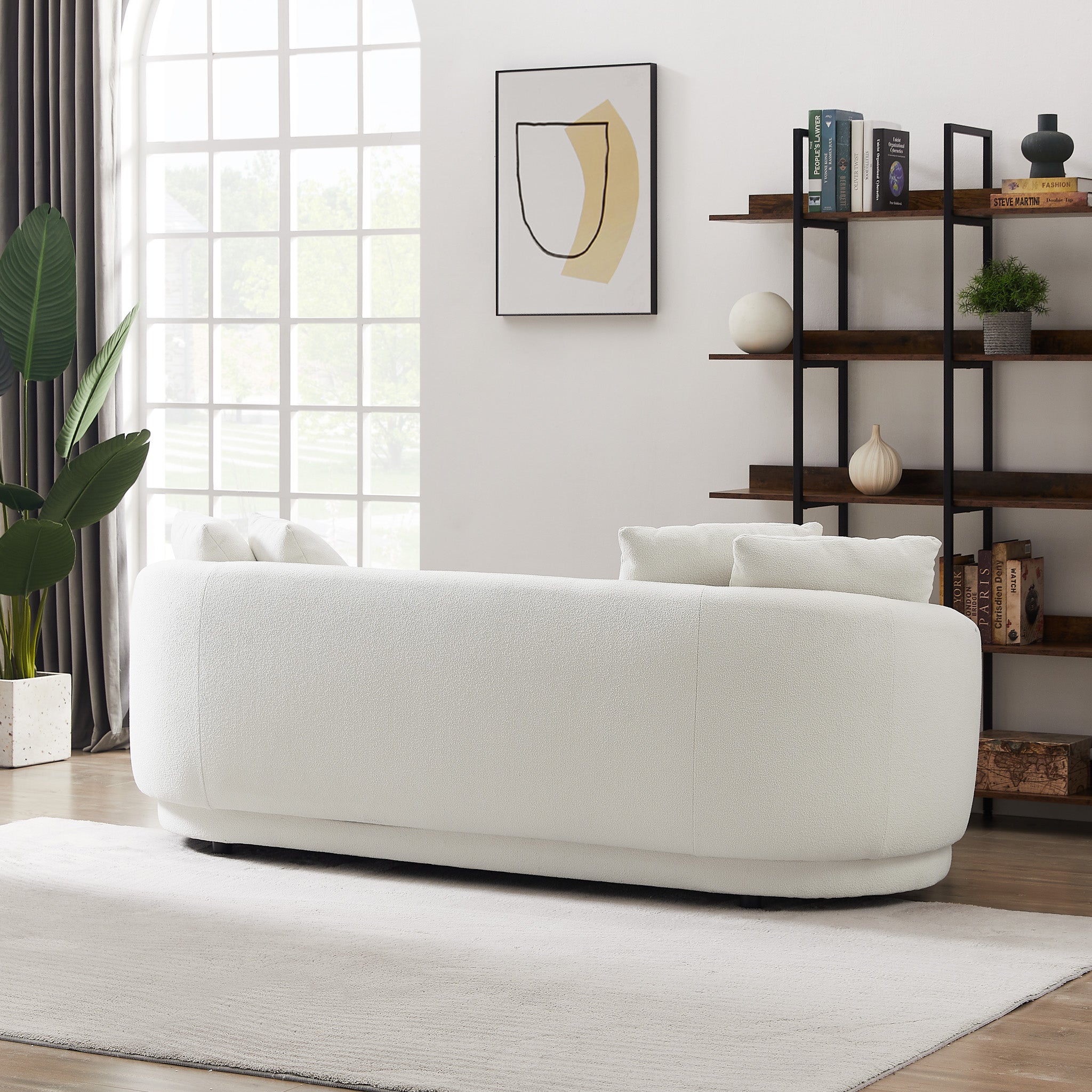 Perth Beige Boucle Sofa - MidinMod