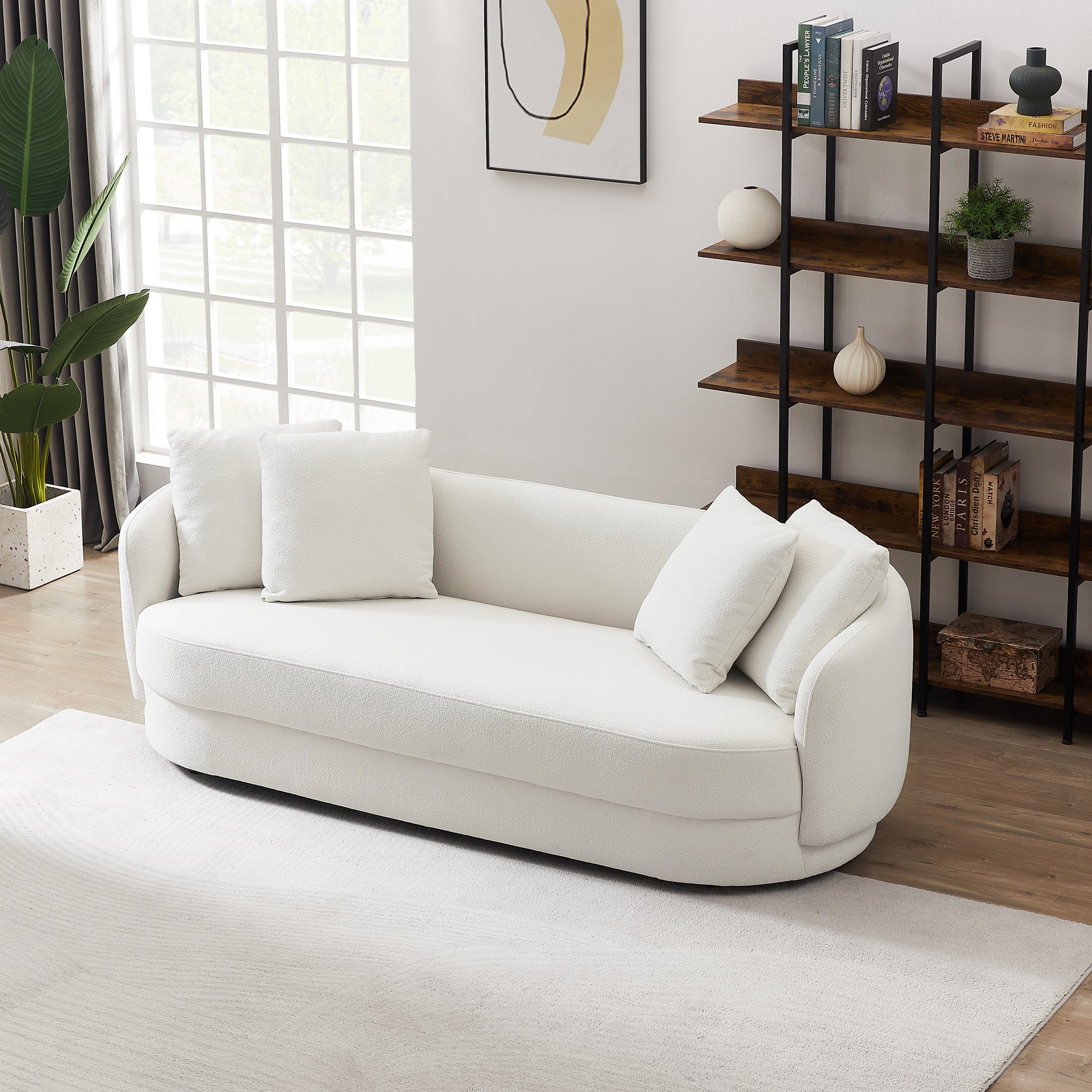 Perth Sofa - Beige Boucle | MidinMod | Houston TX | Best Furniture stores in Houston