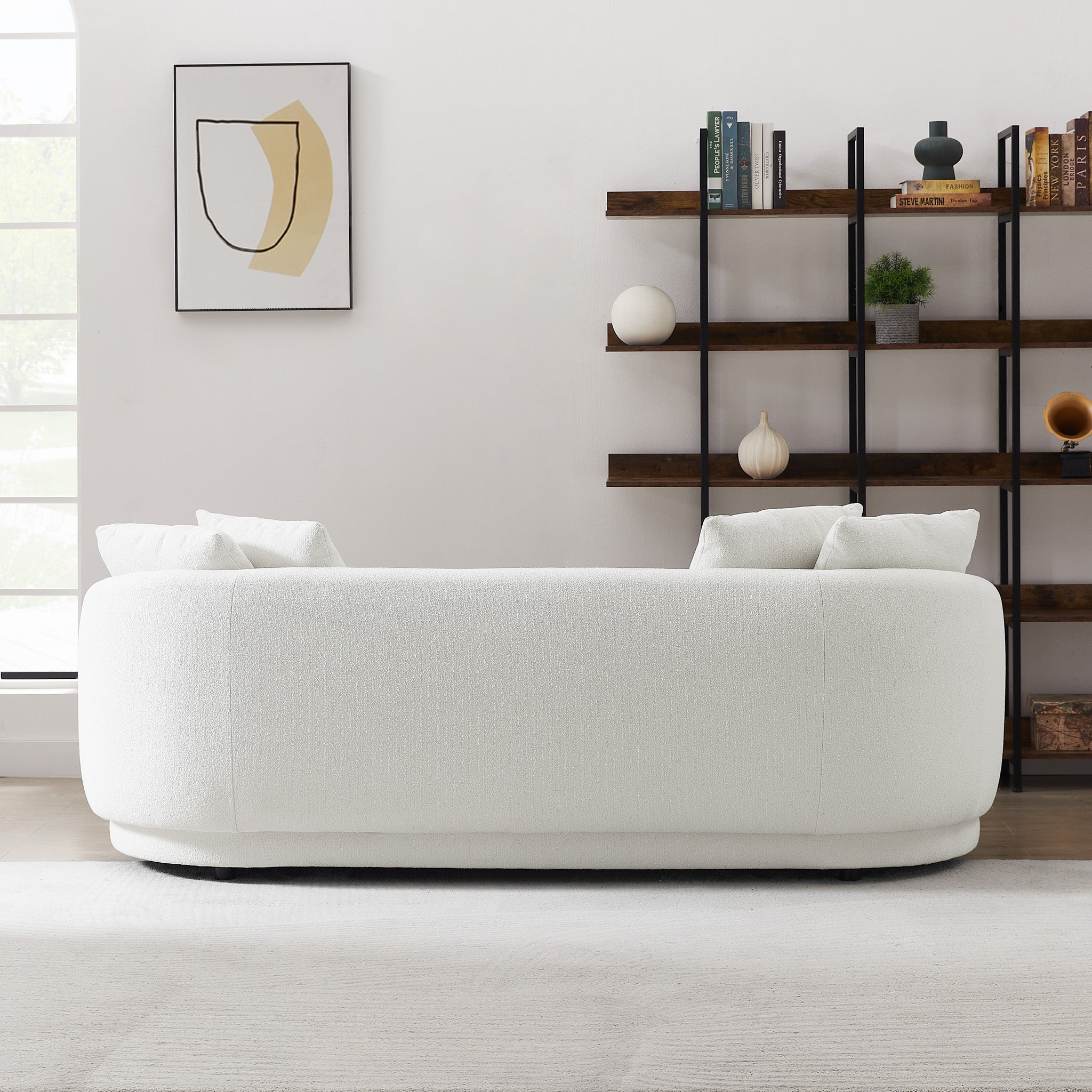 Perth Beige Boucle Sofa - MidinMod