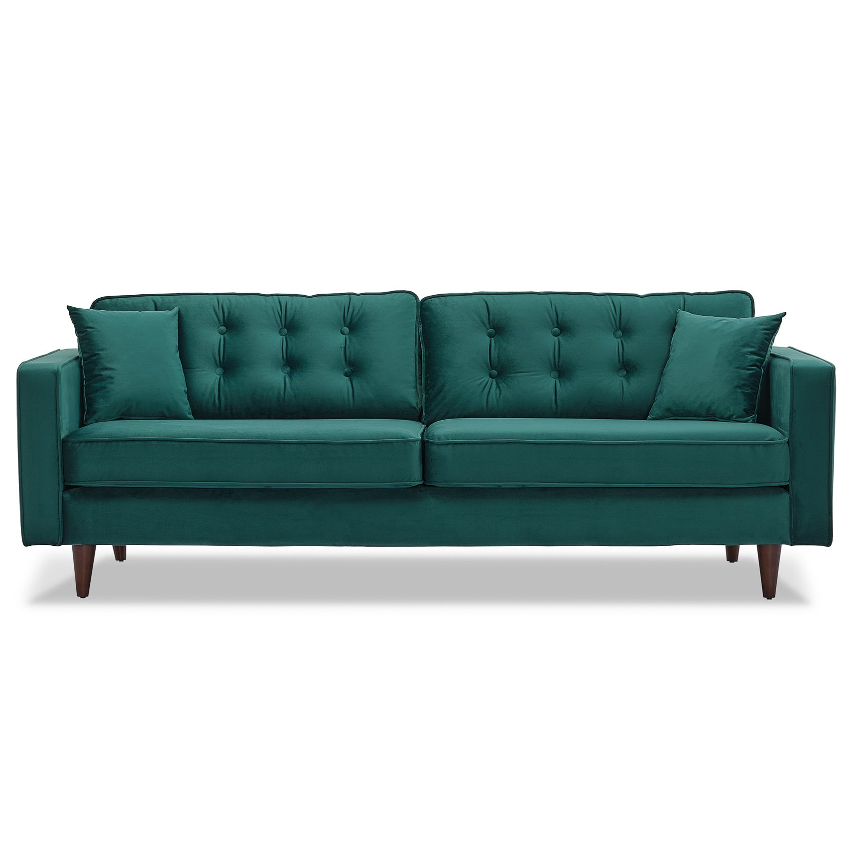 Oregon Green Velvet Sofa - MidinMod