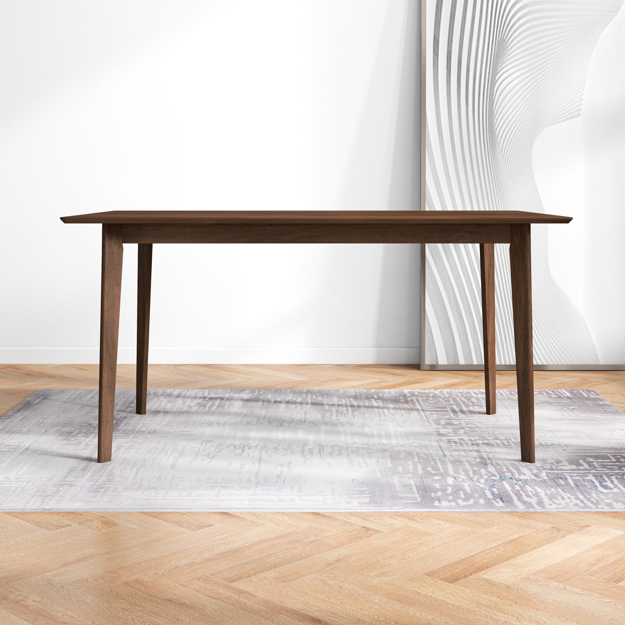 Abbott Walnut Large Dining Table - MidinMod