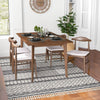 Abbott Dining Set - 4 Winston Beige Fabric Chairs Small | MidinMod | TX | Best Furniture stores in Houston
