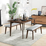 Abbott Dining Set - 2 Gray Abbott Large Benches | MidinMod | TX | Best Furniture stores in Houston