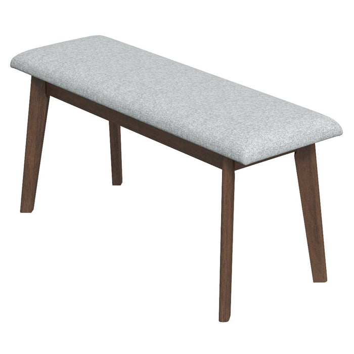 Abbott Small Bench Gray Fabric | MidinMod | Houston TX | Best Furniture stores in Houston
