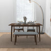 Abbott Small Bench Gray Fabric | MidinMod | Houston TX | Best Furniture stores in Houston