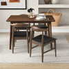 Abbott Dining Set - 4 Winston Black Leather Chairs Small | MidinMod | TX | Best Furniture stores in Houston