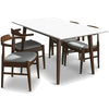 Alpine Large Dining Set - 4 Grey Sterling Dining Chairs | MidinMod | TX | Best Furniture stores in Houston