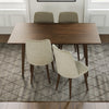 Adira Large Dining Set - 4 Evette Beige Velvet  Chairs | MidinMod | TX | Best Furniture stores in Houston