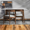 Alpine Small White Top Dining Set -  4 Sterling Grey Chairs | MidinMod | TX | Best Furniture stores in Houston