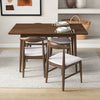 Adira Small Walnut Dining Set - 4 Winston Beige Chairs | MidinMod | TX | Best Furniture stores in Houston