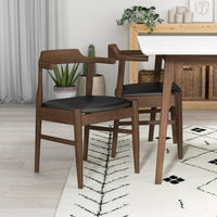 Adira Small White Top Dining Set -4 Zola Black Leather Chairs | MidinMod | TX | Best Furniture stores in Houston
