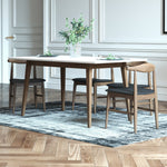 Adira Small White Dining Set - 4 Winston Black Leather Chairs | MidinMod |  TX | Best Furniture stores in Houston